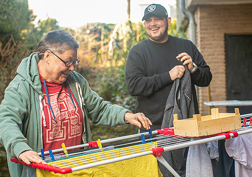Foto Wäsche aufhängen