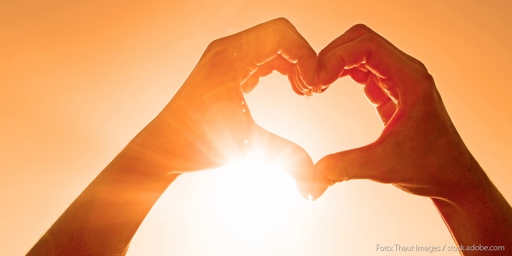 Foto von einem Händerherz