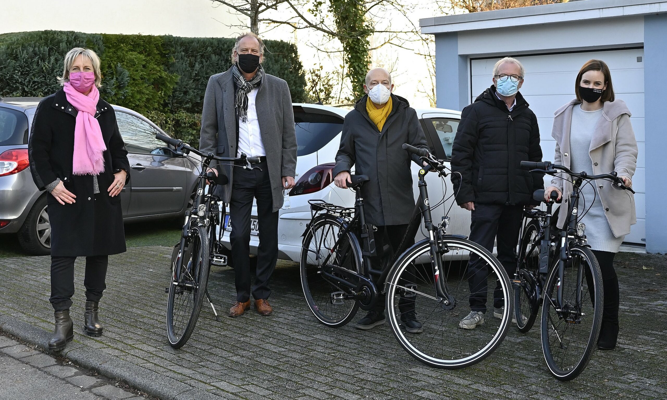 Bild von der Fahrradübergabe