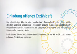 Einladung offenes Erzählcafe