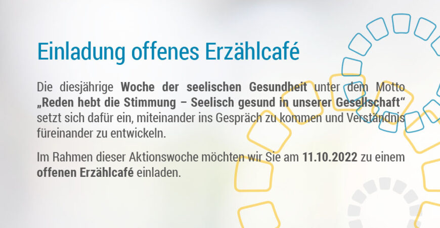 Einladung offenes Erzählcafe