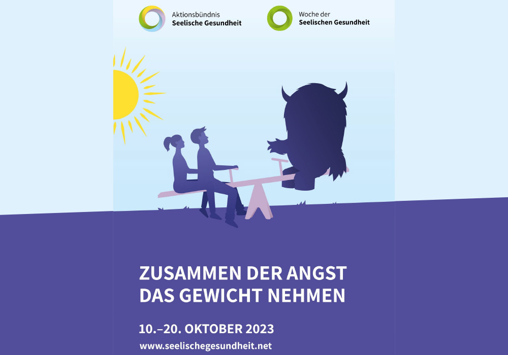 Zusammen der Angst das Gewicht nehmen