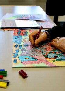 Entstehung buntes Pferd dfurch Klient*in der Die Kette e.V.